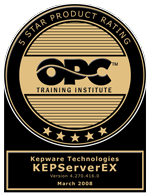 KEPServerEX received OPCTI's 5 Star Award